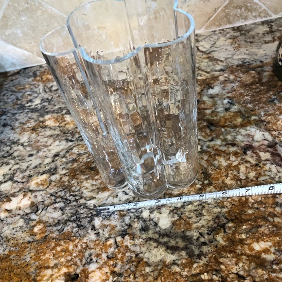 Vintage Mid Century Modern Swedish Abstract Art Glass Cloud Vase - Picture 7 of 15